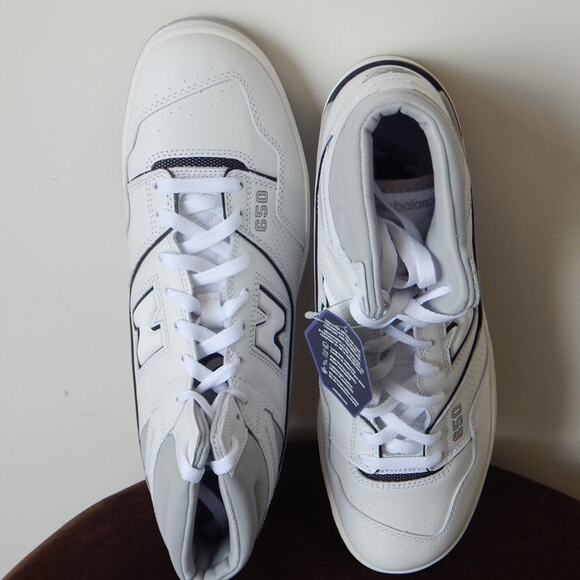 NIB Men New Balance 650R White Cloud Grey High Top Sneaker Athletic Shoes Sze 12